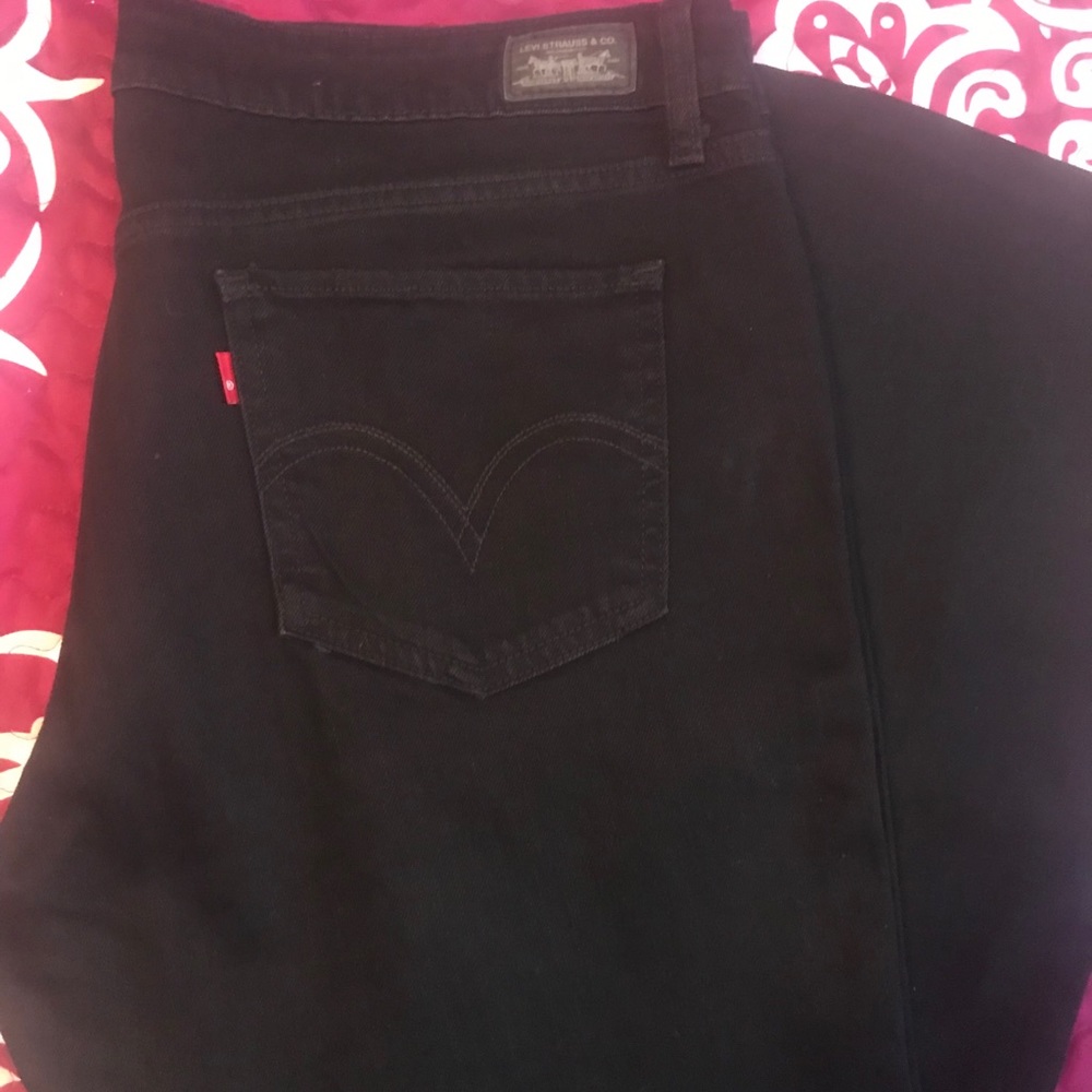 New Levi’s Superlow Boot Cut Black Jeans Size 15